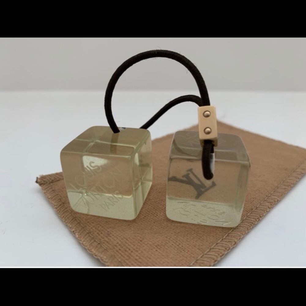 Louis Vuitton LV vintage authentic clear hair cubes - Picture 2 of 5